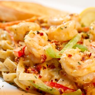 Spicy Shrimp Fettucine