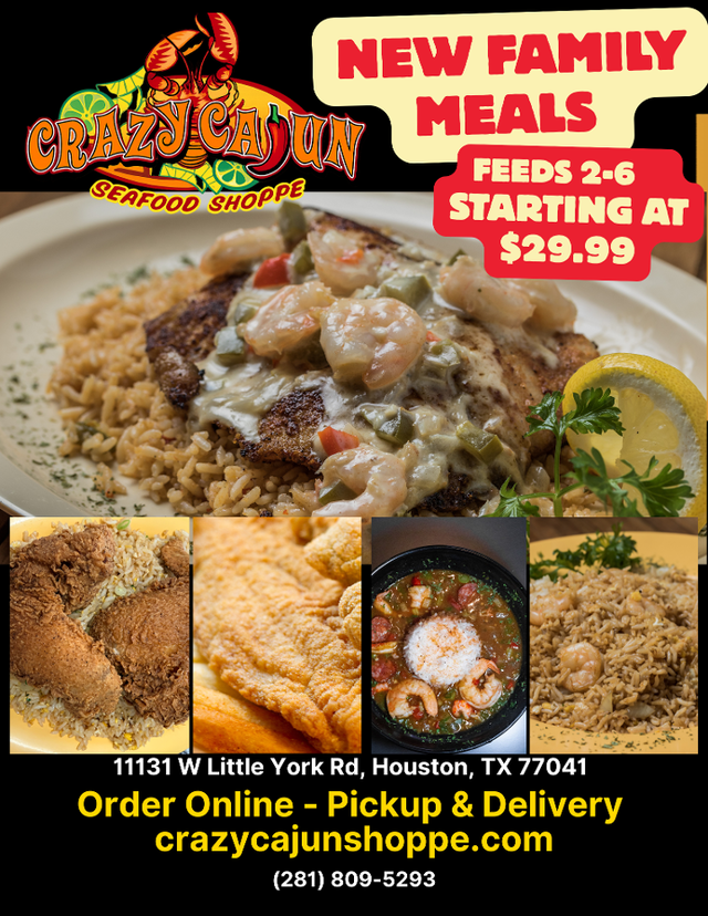 BAYOU BOIL & GRILL (Feeds 4–6).