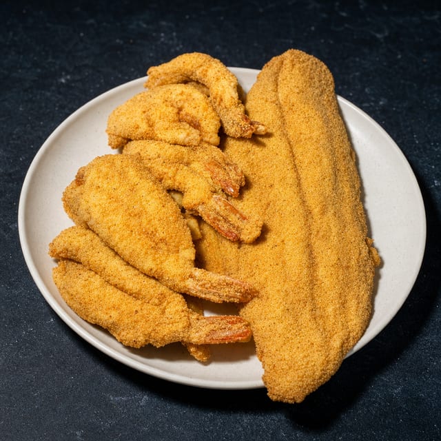 3 Fish, 3 Shrimp, 3 Oysters.